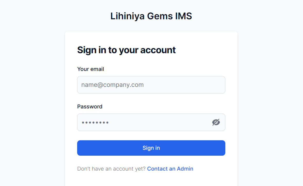 Lihiniya Gems IMS